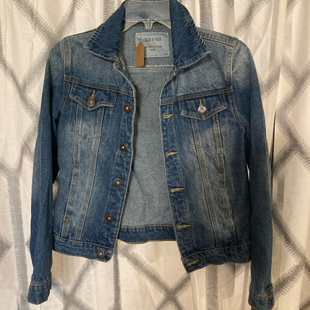 Liquor and Poker Jean jacket